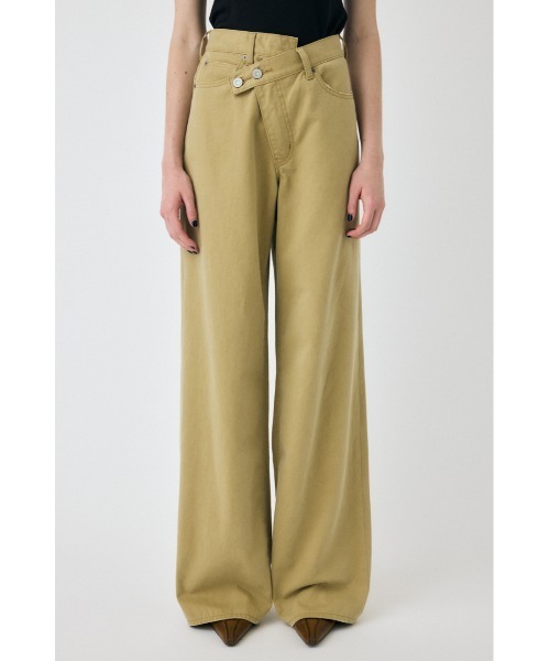 新作【moussy】 cross chino wide straight CROSS CHINO WIDE STRAIGHT(デニムパンツ)|MOUSSY(マウジー