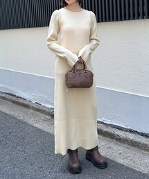 mline | [mline]カットアウト ニットワンピース(ワンピース)