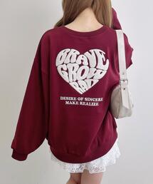 バックサガラハートスウェットチュニック