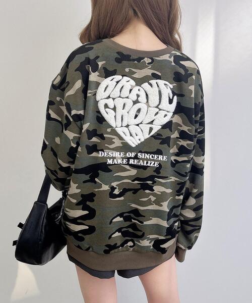 INGNI（イング）の「バックサガラハートスウェットチュニック（スウェット・レディース・その他17/グレー系6/ワイン系2/ベージュ系その他3・M）」の4枚目の写真