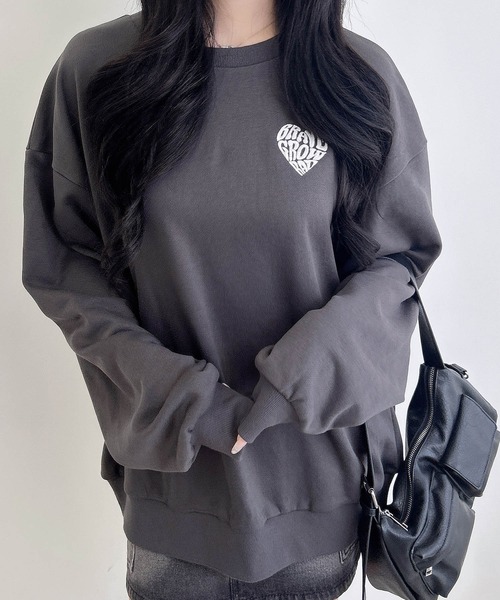 INGNI（イング）の「バックサガラハートスウェットチュニック（スウェット・レディース・その他17/グレー系6/ワイン系2/ベージュ系その他3・M）」の5枚目の写真