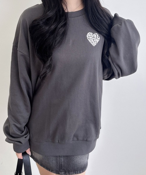 INGNI（イング）の「バックサガラハートスウェットチュニック（スウェット・レディース・その他17/グレー系6/ワイン系2/ベージュ系その他3・M）」の6枚目の写真