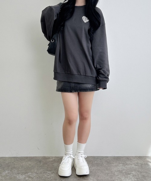 INGNI（イング）の「バックサガラハートスウェットチュニック（スウェット・レディース・その他17/グレー系6/ワイン系2/ベージュ系その他3・M）」の10枚目の写真