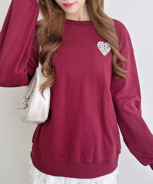 INGNI（イング）の「バックサガラハートスウェットチュニック（スウェット・レディース・その他17/グレー系6/ワイン系2/ベージュ系その他3・M）」の11枚目の写真