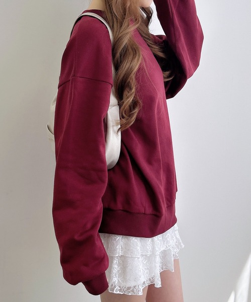 INGNI（イング）の「バックサガラハートスウェットチュニック（スウェット・レディース・その他17/グレー系6/ワイン系2/ベージュ系その他3・M）」の12枚目の写真