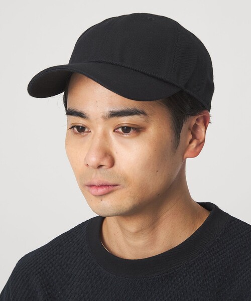 green label relaxing（グリーンレーベルリラクシング）の「GLR ポリエステル サージ ロゴ キャップ（キャップ・メンズ・ダークグレー/ブラック・FREE）」の2枚目の写真