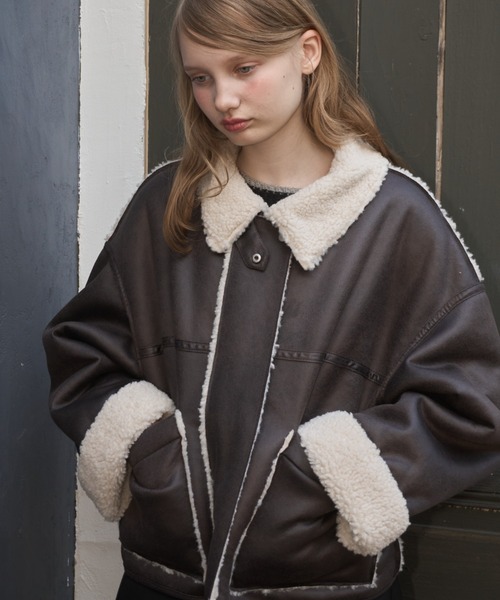 ムートンボアジャケット/mouton boa jacket（ブルゾン）｜Birthday