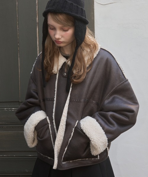 ムートンボアジャケット/mouton boa jacket（ブルゾン）｜Birthday