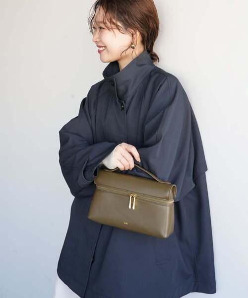 SLOBE IENA(スローブイエナ)の「《WEB限定/追加2》撥水テントラインコート(その他アウター・レディース・ベージュ/ネイビー・FREE)」の14枚目の写真