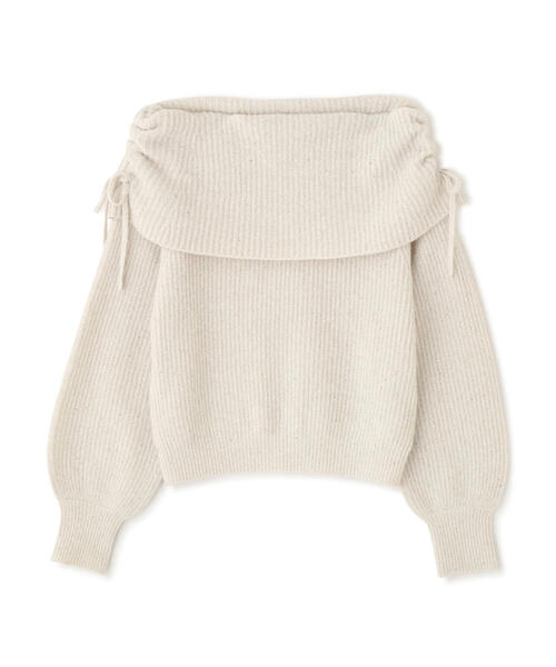 PROPORTION BODY DRESSING（プロポーションボディドレッシング）の「リボン付きオフショルニット / 1215270123（ニット/セーター・レディース・ベージュ/ホワイト系その他/グレー・FREE）」の15枚目の写真