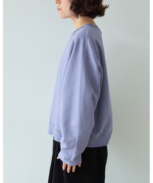 yuni（ユニ　）の「highcountコットン裏毛shortプルオーバー（Tシャツ/カットソー・レディース・パープル/サックスブルー/ホワイト・FREE）」の12枚目の写真