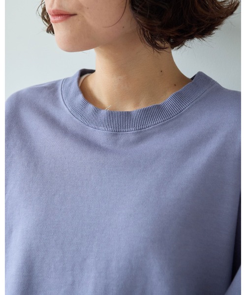 yuni（ユニ　）の「highcountコットン裏毛shortプルオーバー（Tシャツ/カットソー・レディース・パープル/サックスブルー/ホワイト・FREE）」の14枚目の写真