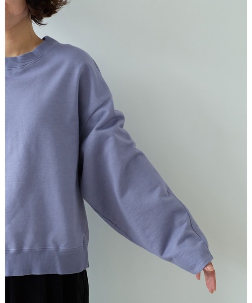 yuni（ユニ　）の「highcountコットン裏毛shortプルオーバー（Tシャツ/カットソー・レディース・パープル/サックスブルー/ホワイト・FREE）」の15枚目の写真