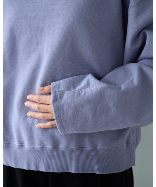 yuni（ユニ　）の「highcountコットン裏毛shortプルオーバー（Tシャツ/カットソー・レディース・パープル/サックスブルー/ホワイト・FREE）」の17枚目の写真