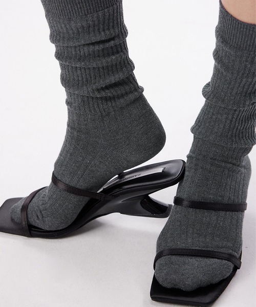 IRADOWL（アイラドール）の「ルーズリブソックス（ソックス/靴下・レディース・ダークグレー/アイボリー/ブラック/ダークブラウン・FREE）」の21枚目の写真