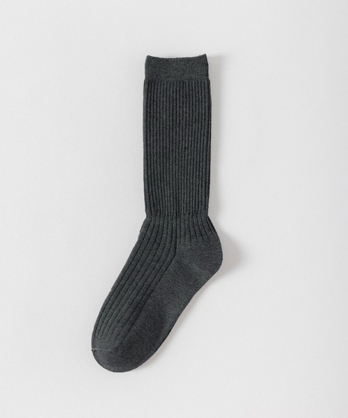 IRADOWL（アイラドール）の「ルーズリブソックス（ソックス/靴下・レディース・ダークグレー/アイボリー/ブラック/ダークブラウン・FREE）」の5枚目の写真