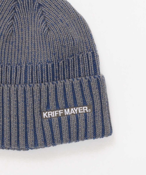 KRIFF MAYER(クリフメイヤー)の「ピグメント風ニットワッチ(ニットキャップ/ビーニー・レディース・ブルー/アイボリー/ブラック・FREE)」の10枚目の写真