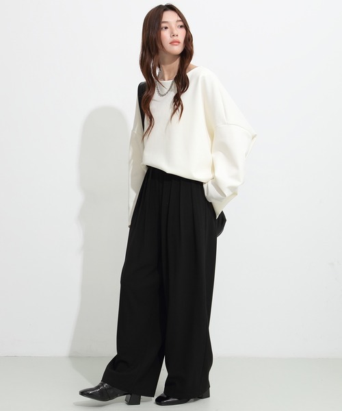 by LEGNA(バイレグナ)の「タックデザインバレルレッグパンツ(その他パンツ・レディース・グレー/ブラック/ブラウン・M-Long/L-Regular/L-Short/M-Short/L-Long/M-Regular)」の14枚目の写真