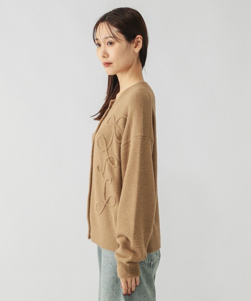 GLOBAL WORK（グローバルワーク）の「フワフワHugmeクルーカーディガン/581164（カーディガン/ボレロ・レディース・グレー/ダークグレー/キャメル・MEDIUM/LARGE）」の21枚目の写真