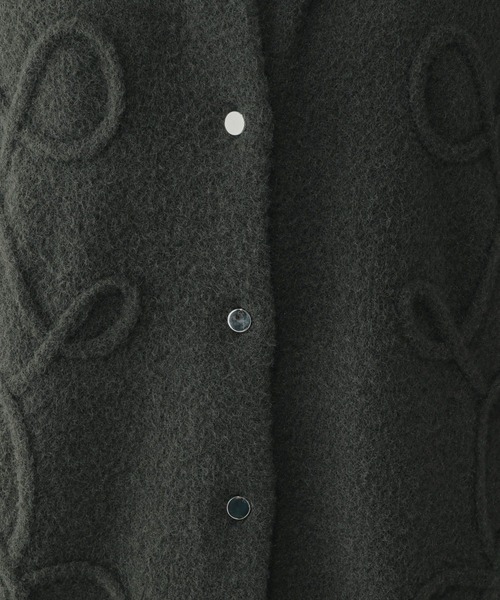 GLOBAL WORK（グローバルワーク）の「フワフワHugmeクルーカーディガン/581164（カーディガン/ボレロ・レディース・グレー/ダークグレー/キャメル・MEDIUM/LARGE）」の8枚目の写真