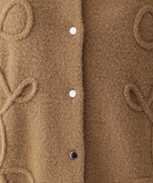 GLOBAL WORK（グローバルワーク）の「フワフワHugmeクルーカーディガン/581164（カーディガン/ボレロ・レディース・グレー/ダークグレー/キャメル・MEDIUM/LARGE）」の9枚目の写真