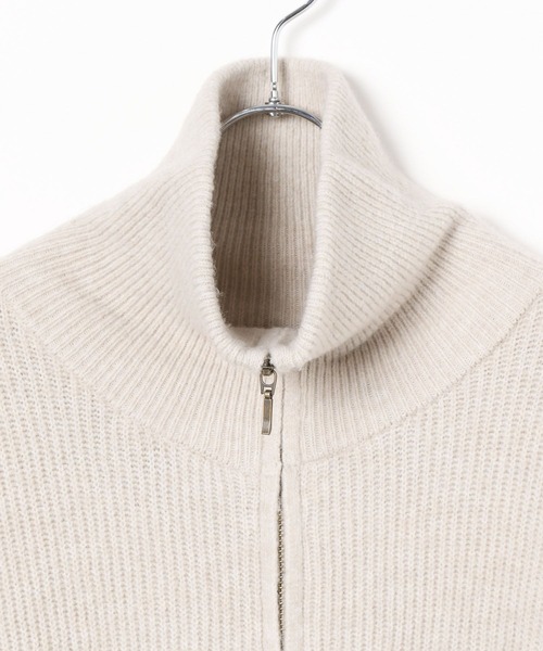 BAYFLOW（ベイフロー）の「[軽アウター感覚で羽織れる]アゼニットジップカーディガン（ニット/セーター・レディース・グレー/アイボリー/ブラック・FREE）」の14枚目の写真