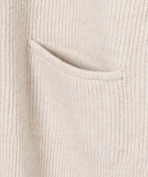 BAYFLOW（ベイフロー）の「[軽アウター感覚で羽織れる]アゼニットジップカーディガン（ニット/セーター・レディース・グレー/アイボリー/ブラック・FREE）」の18枚目の写真