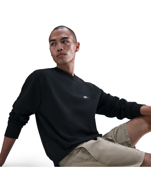 NIKE(ナイキ)の「NIKE/ナイキ M CLUB BB CREW NEO VRSTY(スウェット・メンズ・ブラック/カーキ/グレー・S/M/L/XL)」の15枚目の写真