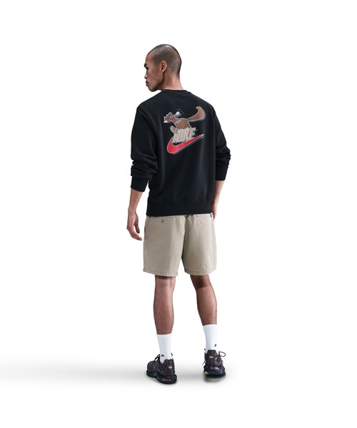 NIKE(ナイキ)の「NIKE/ナイキ M CLUB BB CREW NEO VRSTY(スウェット・メンズ・ブラック/カーキ/グレー・S/M/L/XL)」の5枚目の写真