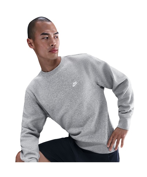 NIKE(ナイキ)の「NIKE/ナイキ M CLUB BB CREW NEO VRSTY(スウェット・メンズ・ブラック/カーキ/グレー・S/M/L/XL)」の7枚目の写真