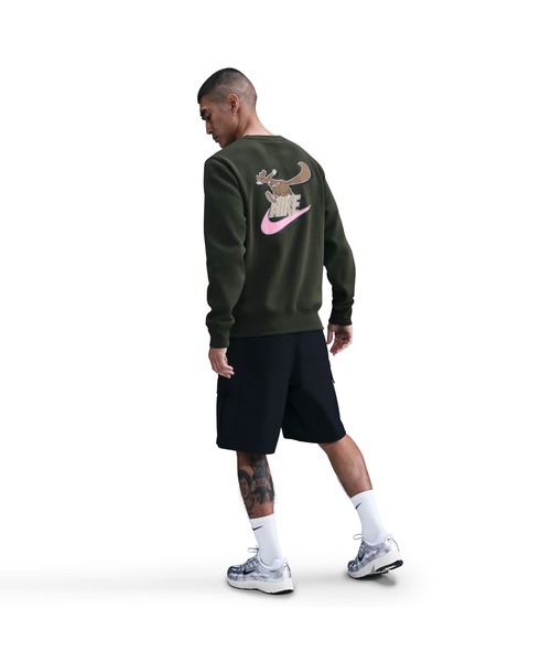 NIKE(ナイキ)の「NIKE/ナイキ M CLUB BB CREW NEO VRSTY(スウェット・メンズ・ブラック/カーキ/グレー・S/M/L/XL)」の12枚目の写真