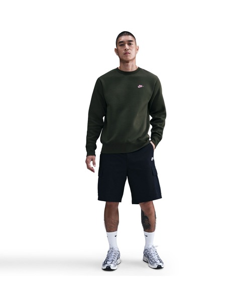 NIKE(ナイキ)の「NIKE/ナイキ M CLUB BB CREW NEO VRSTY(スウェット・メンズ・ブラック/カーキ/グレー・S/M/L/XL)」の13枚目の写真