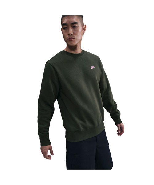 NIKE(ナイキ)の「NIKE/ナイキ M CLUB BB CREW NEO VRSTY(スウェット・メンズ・ブラック/カーキ/グレー・S/M/L/XL)」の14枚目の写真