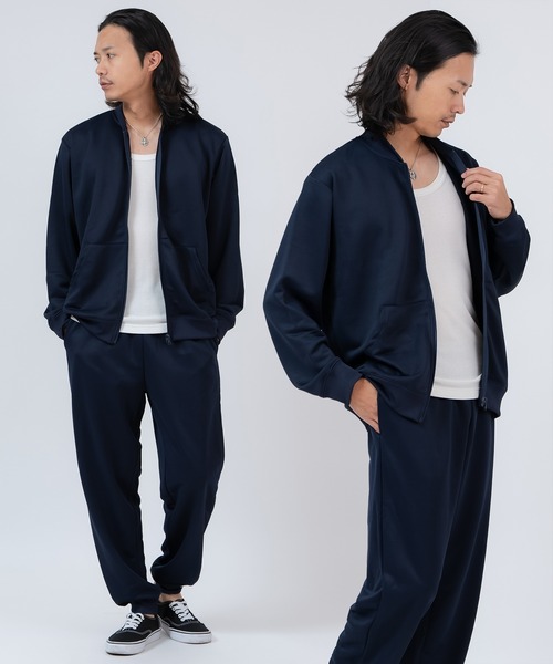 improves（インプローブス）の「サイドライン ジャージトラックジャケット＆トラックパンツ セットアップ（セットアップ・メンズ・ネイビー/チャコール/ブラック/杢グレー・X-LARGE/LARGE/MEDIUM）」の4枚目の写真