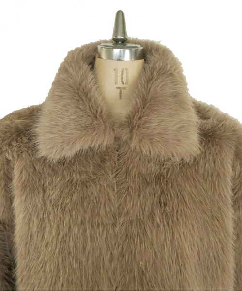My shawty(マイシャウティー)の「fur short blouson(ブルゾン・レディース・ベージュ/グレー・FREE)」の19枚目の写真