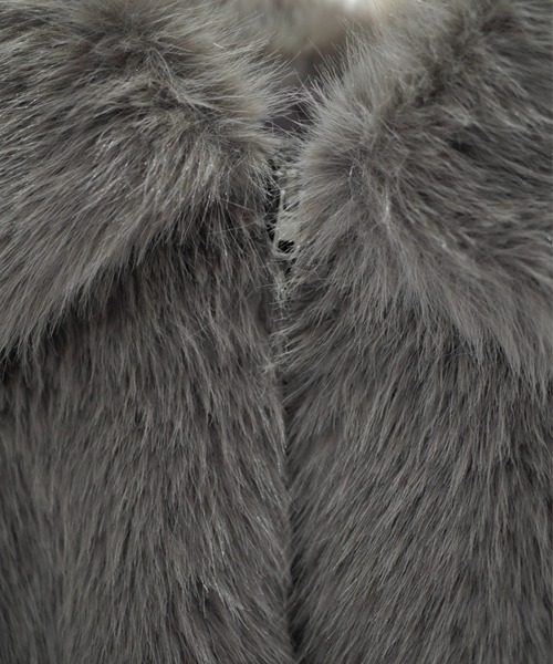 My shawty(マイシャウティー)の「fur short blouson(ブルゾン・レディース・ベージュ/グレー・FREE)」の21枚目の写真