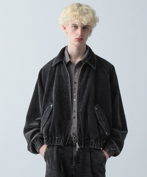 HARE（ハレ）の「【SET UP対応】3Dコーデュロイバルーンブルゾン(HARE)（ブルゾン・メンズ・ブラック/ブルー/ブラック系その他・FREE）」の2枚目の写真