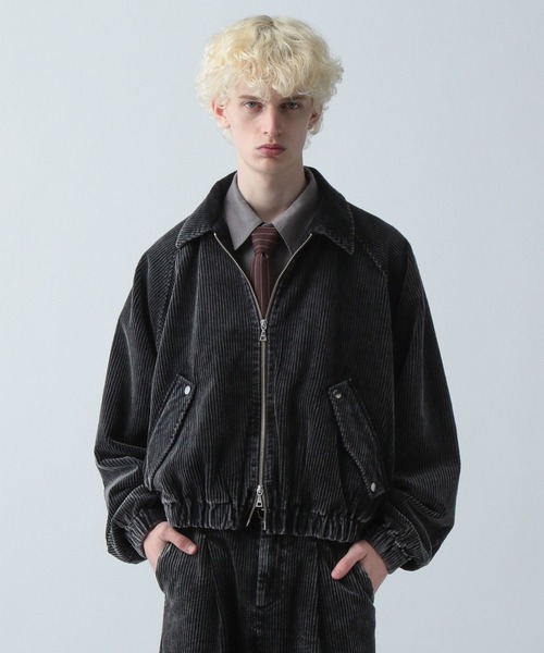 HARE（ハレ）の「【SET UP対応】3Dコーデュロイバルーンブルゾン(HARE)（ブルゾン・メンズ・ブラック/ブルー/ブラック系その他・FREE）」の13枚目の写真