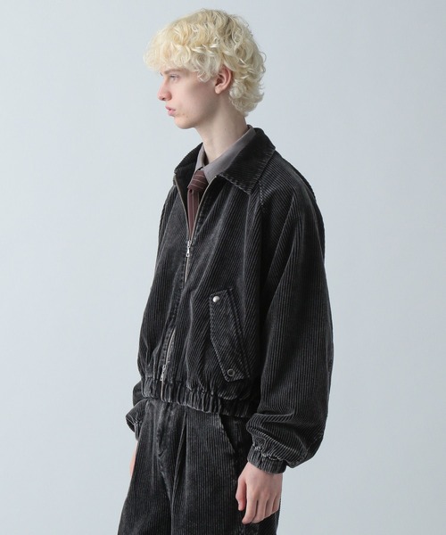 HARE（ハレ）の「【SET UP対応】3Dコーデュロイバルーンブルゾン(HARE)（ブルゾン・メンズ・ブラック/ブルー/ブラック系その他・FREE）」の14枚目の写真