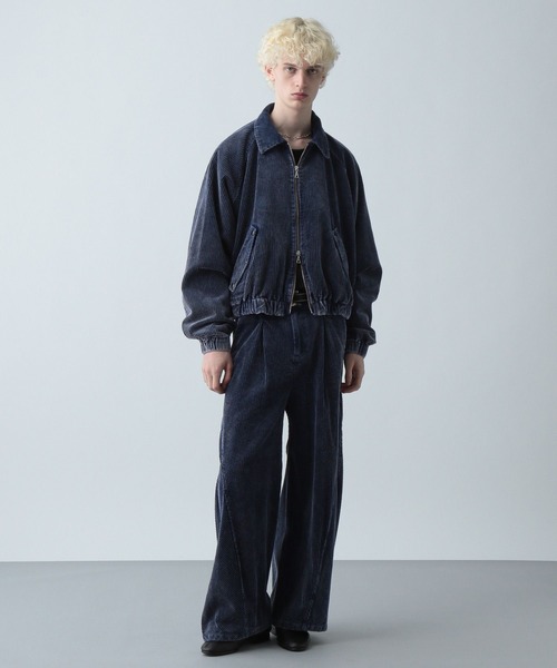 HARE（ハレ）の「【SET UP対応】3Dコーデュロイバルーンブルゾン(HARE)（ブルゾン・メンズ・ブラック/ブルー/ブラック系その他・FREE）」の9枚目の写真