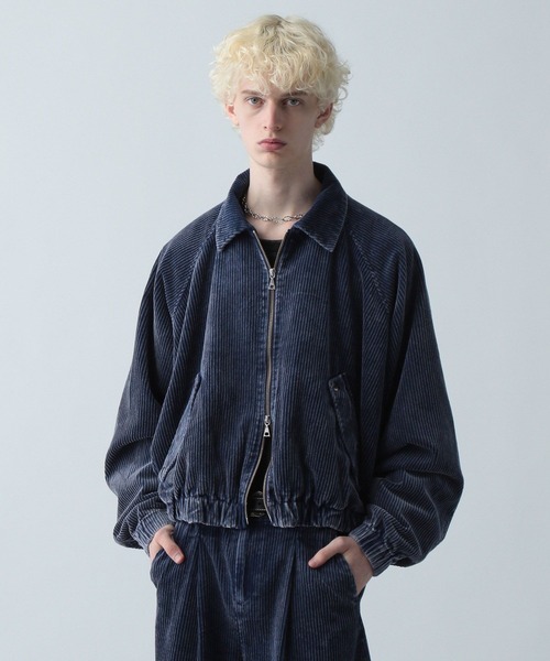 HARE（ハレ）の「【SET UP対応】3Dコーデュロイバルーンブルゾン(HARE)（ブルゾン・メンズ・ブラック/ブルー/ブラック系その他・FREE）」の16枚目の写真