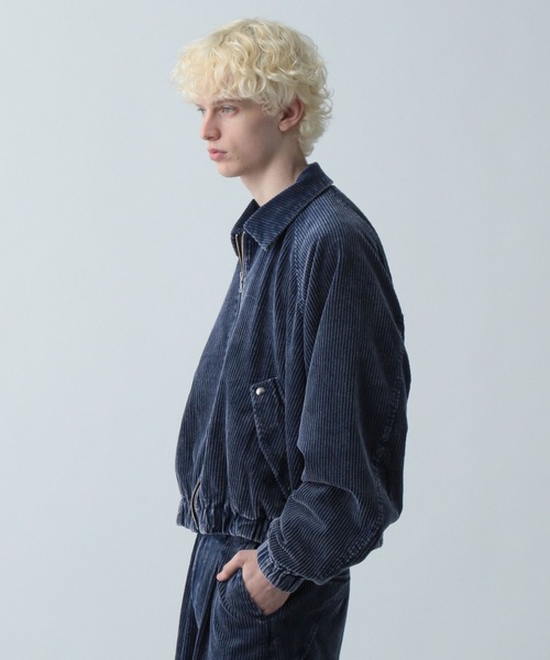 HARE（ハレ）の「【SET UP対応】3Dコーデュロイバルーンブルゾン(HARE)（ブルゾン・メンズ・ブラック/ブルー/ブラック系その他・FREE）」の18枚目の写真