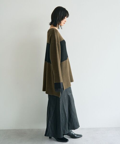 Editt by YECCA VECCA（エディットバイイェッカヴェッカ）の「袖レイヤードソフトニット（ニット/セーター・レディース・杢グレー/チャコールグレー/その他6・FREE）」の20枚目の写真