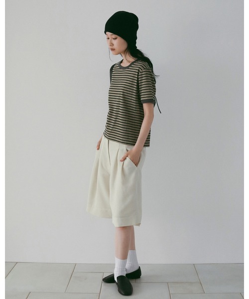 Tuck Half Pants（その他パンツ）｜anuke（アンヌーク）のファッション