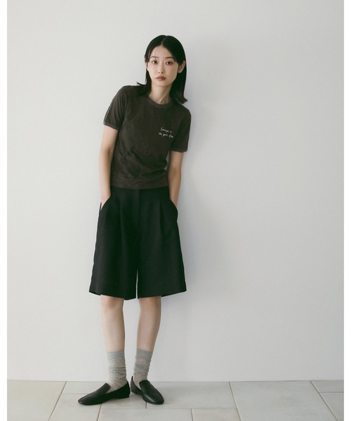 パンツ anuke Tuck Half Pants 即納】 アンヌーク anuke 2026springsummer ボトムス Tuck Half Pants
