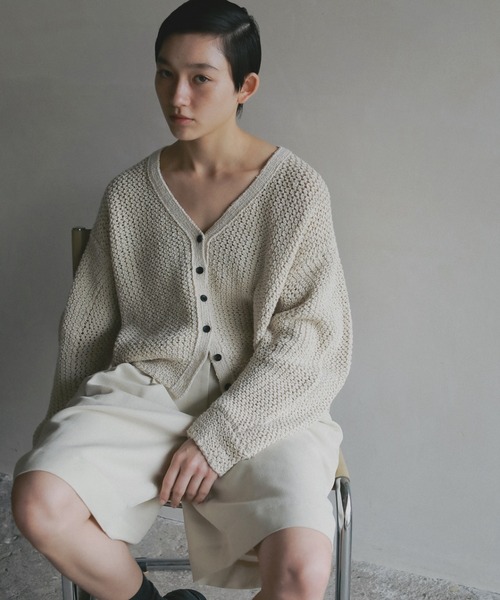 anuke(アンヌーク)の「Tuck Half Pants(その他パンツ・レディース・ネイビー/アイボリー・36inch/38inch)」の22枚目の写真