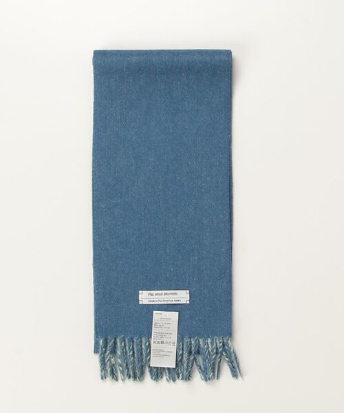 THE INOUE BROTHERS（ザイノウエブラザーズ）の「【The Inoue Brothers】イノウエ ブラザーズ Two Colour Brushed Neck Scarf（マフラー・メンズ・グレイッシュベージュ/ベージュ系その他/ピンク/バーガンディー/インディゴブルー・FREE）」の3枚目の写真