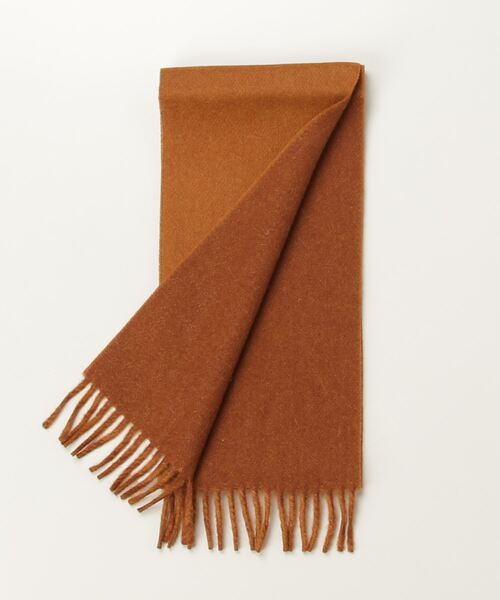 THE INOUE BROTHERS（ザイノウエブラザーズ）の「【The Inoue Brothers】イノウエ ブラザーズ Two Colour Brushed Neck Scarf（マフラー・メンズ・グレイッシュベージュ/ベージュ系その他/ピンク/バーガンディー/インディゴブルー・FREE）」の10枚目の写真