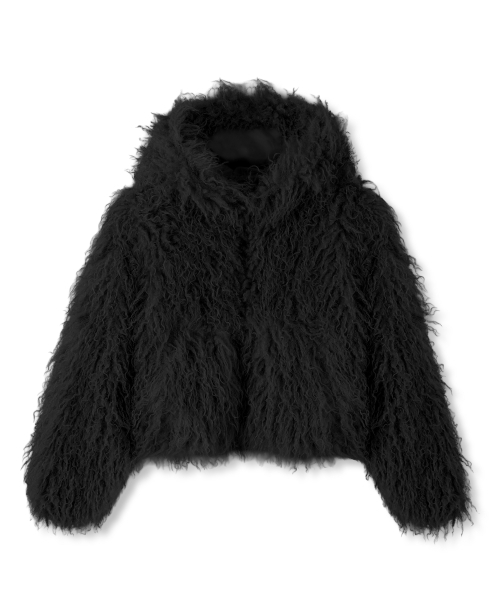AVANDRESS(アバンドレス )の「Fluffy Hood Jacket BROWN(ムートンコート・レディース・ブラウン・MEDIUM/SMALL)」の2枚目の写真
