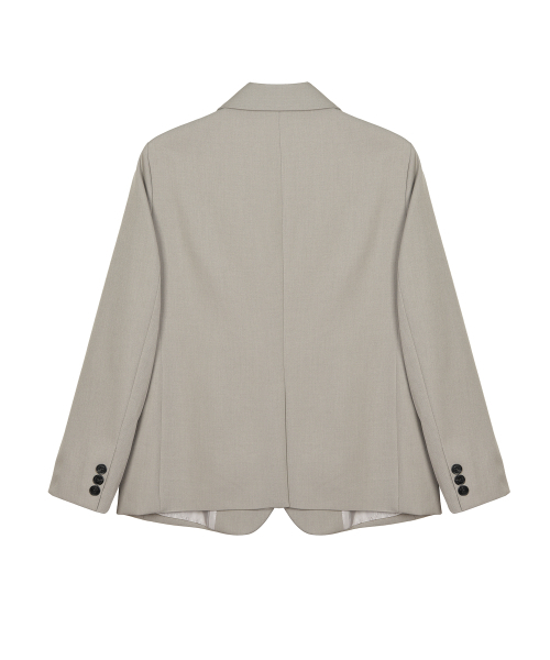 NICK&NICOLE(ニックアンドニコール)の「MINIMAL CLASSIC BLAZER JACKET_BEIGE(テーラードジャケット・レディース・その他・FREE)」の6枚目の写真